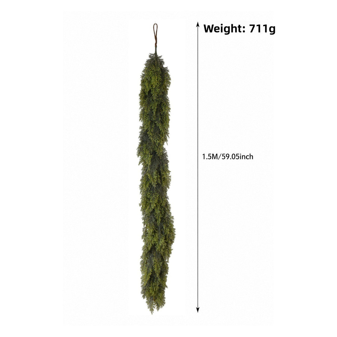 Simulation pine and cypress Christmas rattan soft rubber decorations Christmas Cedar Rattan
