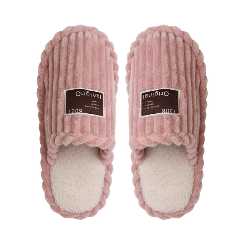 Plush Indoor Slippers Non-Slip Warm Home Shoes