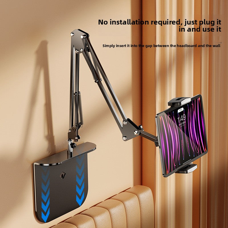 Hidden bedside phone holder