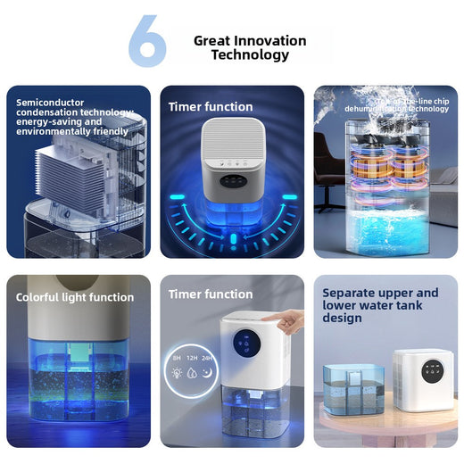 Household dehumidifier silent mini dehumidifier