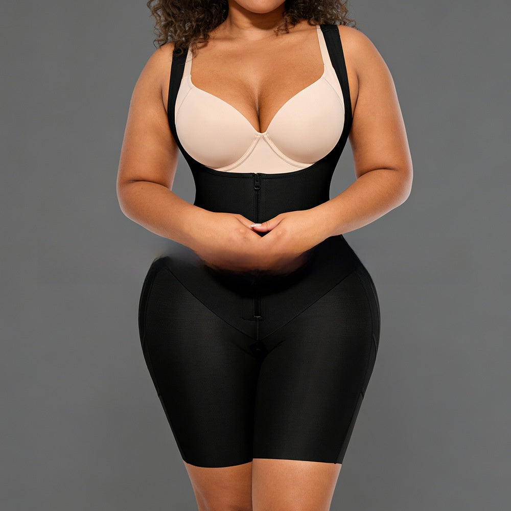 Women's thin compression shapewear bodysuit with adjustable straps, photo 3