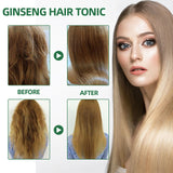 Ginseng hair growth spray lotion bottle angle view