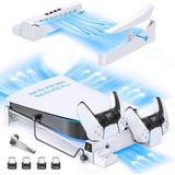PS5 Horizontal Stand with Cooling Fan and Dual Controller Charger