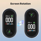 3In1 Carbon Monoxide Detector Plug-In Display with Temperature Humidity Sensor Built-In CO Monitor Alarm Sound Warning