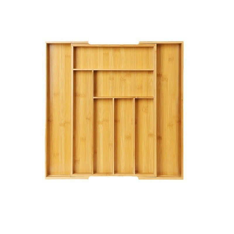 Expandable Bamboo Cutlery Drawer Organizer