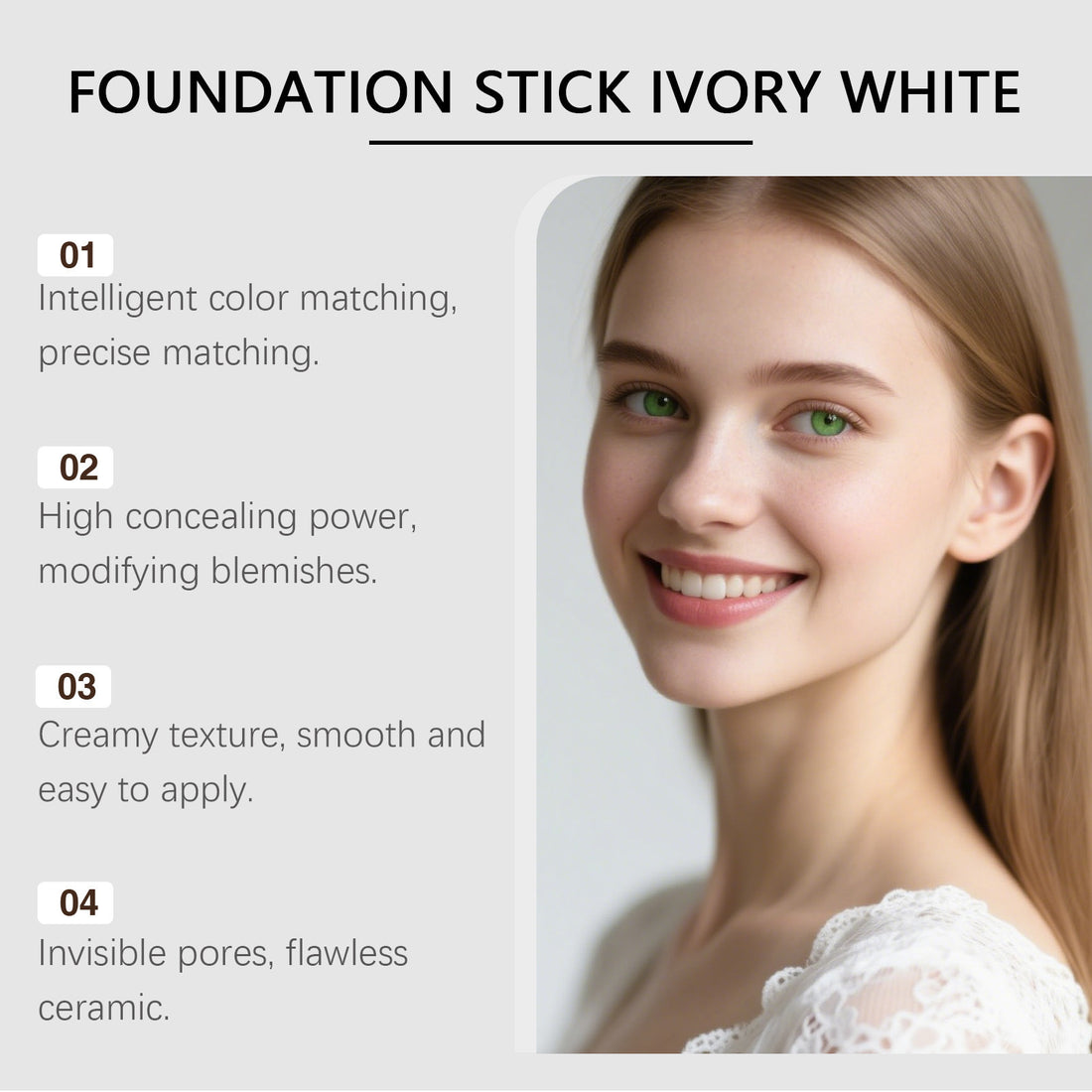 Two-in-One Color Changing Moisturizing Foundation Stick