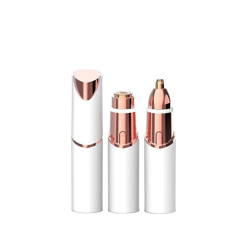 2-in-1 Lipstick Style Electric Shaver for Women, Portable Rechargeable Wet Dry Body Hair Trimmer