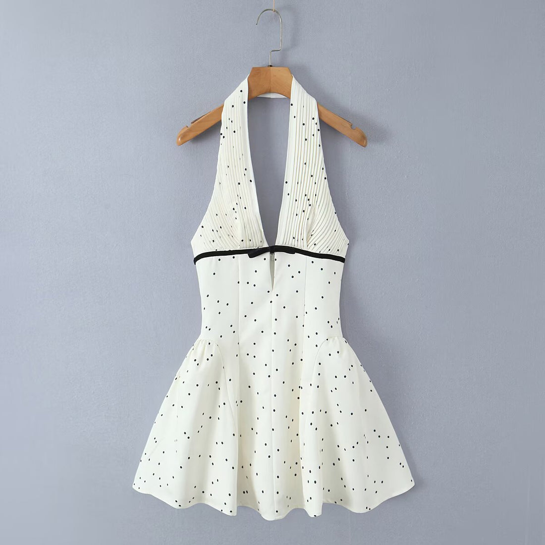 Draped-neck dress