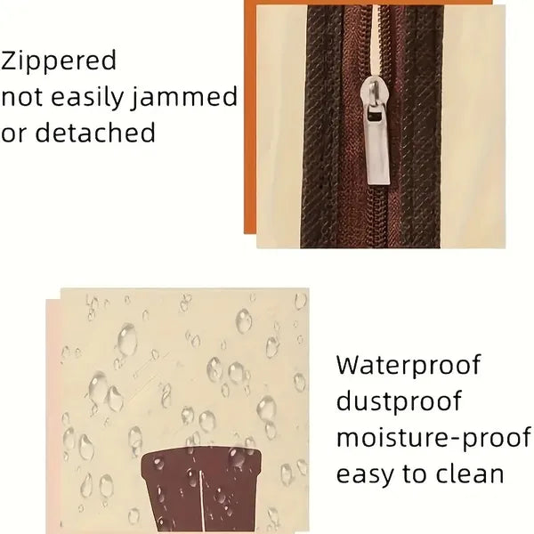 Durable PVC Shoe Storage Bags Dust Proof With Transparent Window