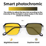 Retro Square Frame Night Vision Driving Glasses