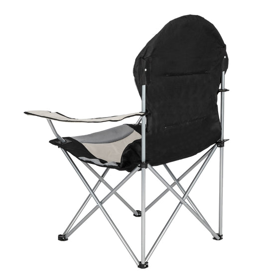 Folding camping chair with iron frame and carry bag, photo 3 of 10