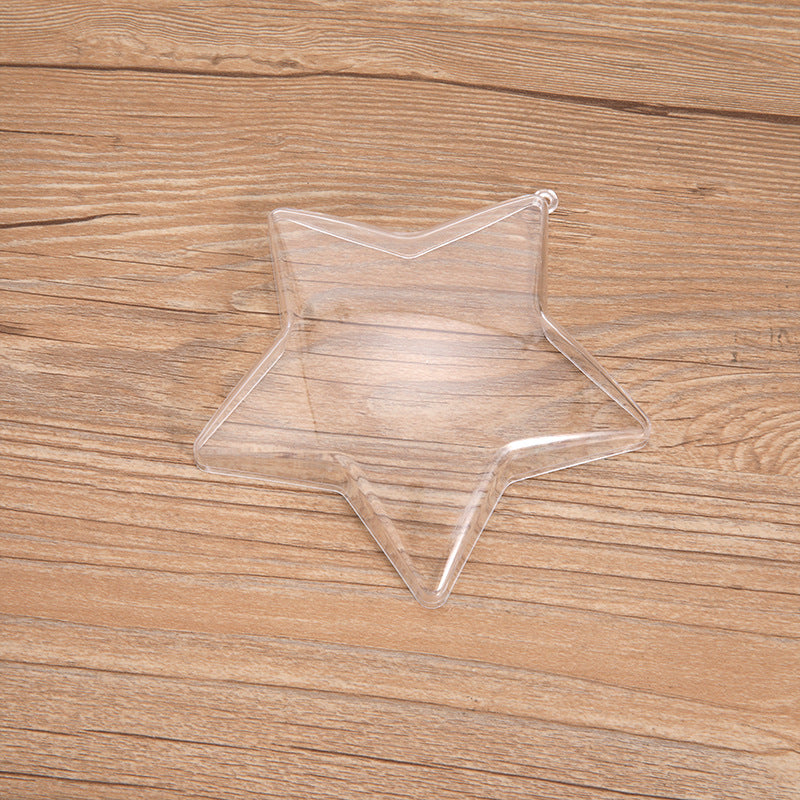 Acrylic Hollow Transparent Christmas DIY Decorative Hanging Ball Ornament