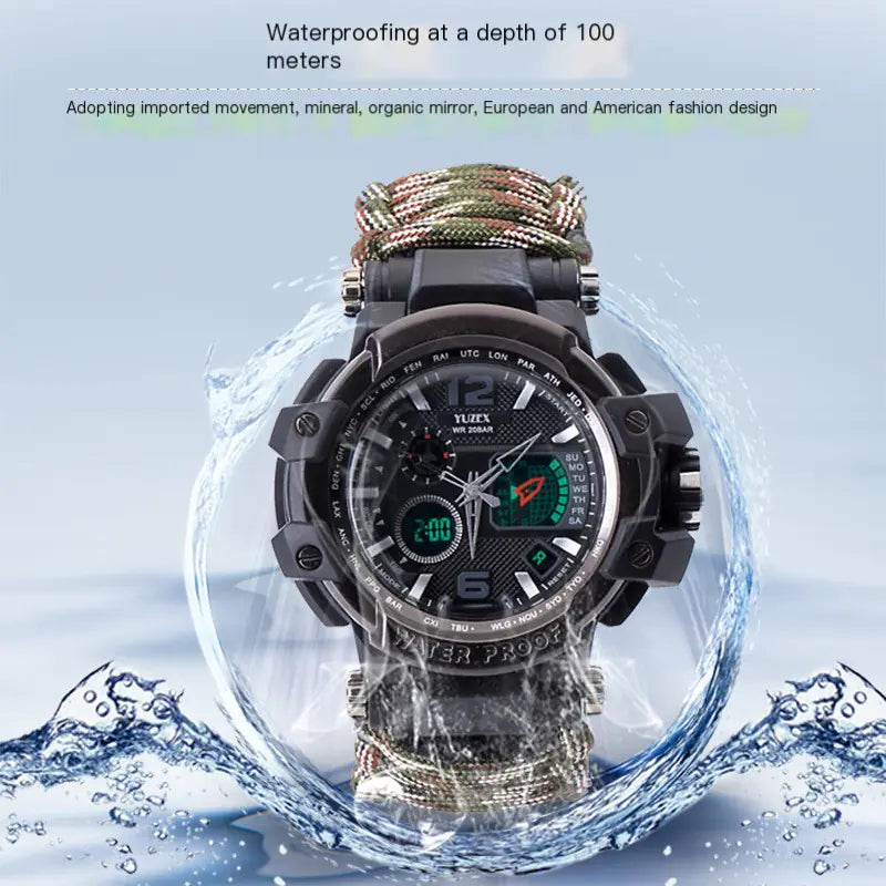 Tactical paracord bracelet outdoor