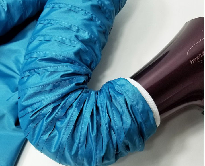 Pet drying box dryer hose connection
