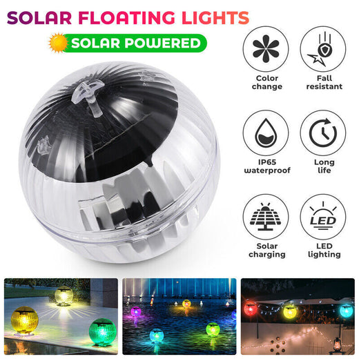 Outdoor Solar Floating Pond Light with Color Changing