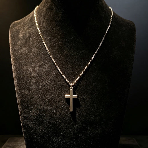 Minimalist Cross Titanium Steel Necklace product image 2