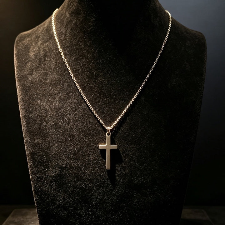 Minimalist Cross Titanium Steel Necklace