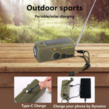 Multifunctional Solar Hand Crank Emergency Radio Flashlight