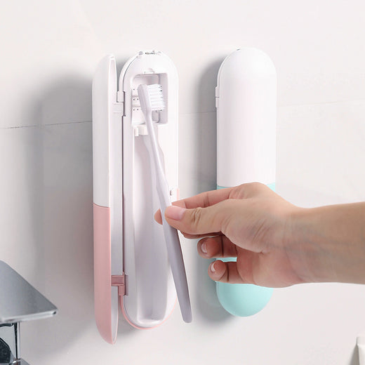 Smart toothbrush holder sanitizer