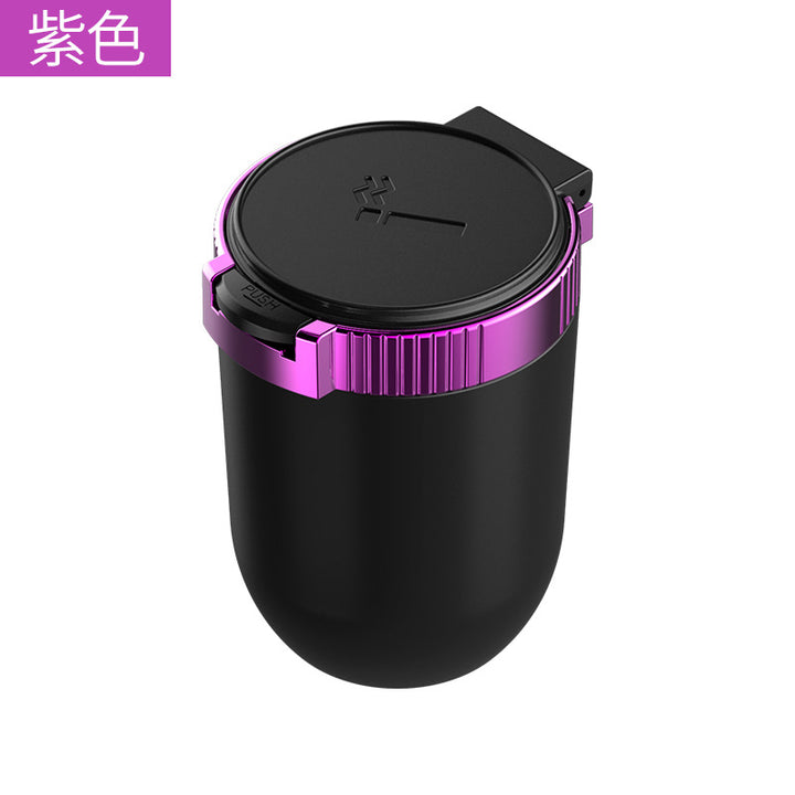 Car Ashtray with Lid in silver