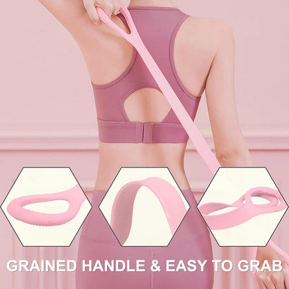 Silicone resistance band handle loop close-up