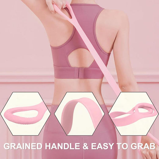 Silicone resistance band handle loop close-up