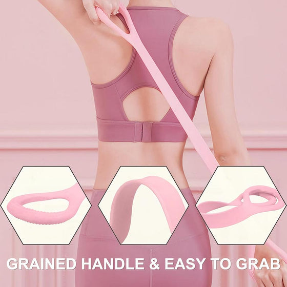 Silicone resistance band handle loop close-up