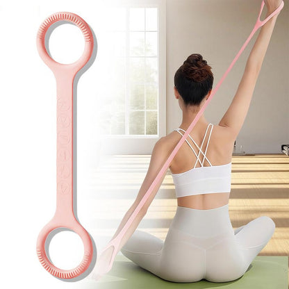 Silicone yoga band material close-up