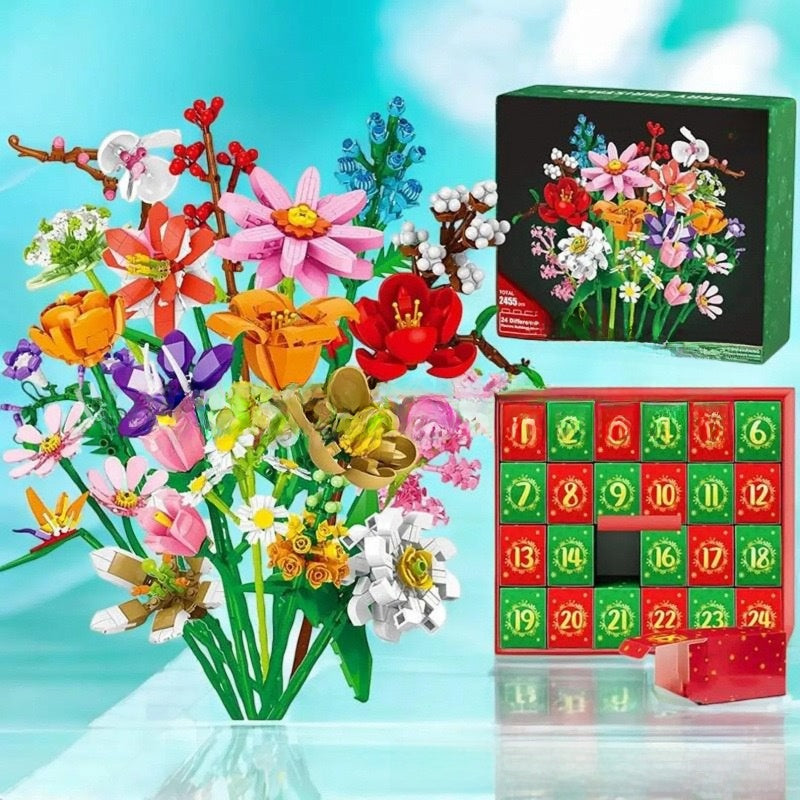 Flower Bouquet Building Blocks Christmas Blind Box