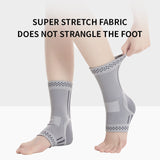 Ankle sleeve worn during a gym lift
