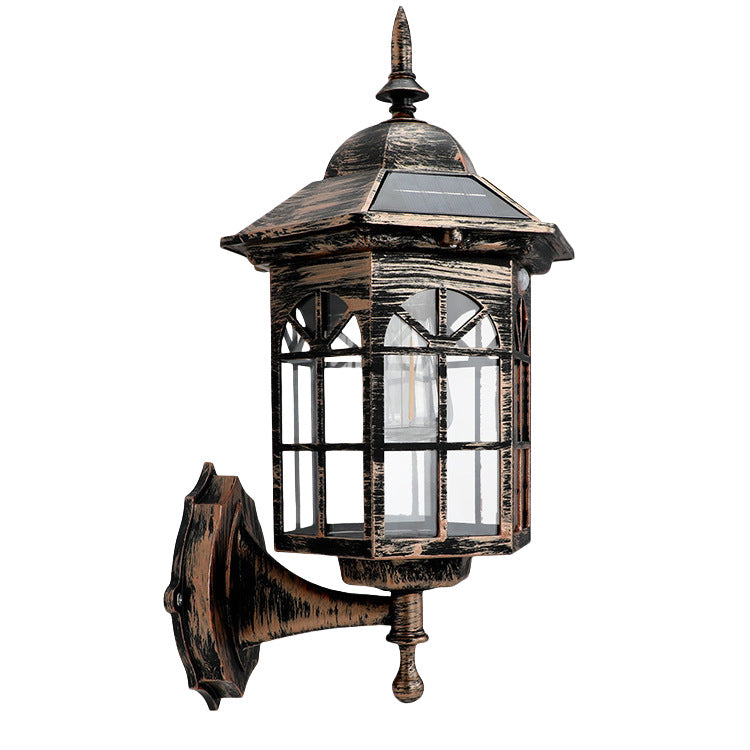 Solar Powered Outdoor Wall Light with Motion Sensor