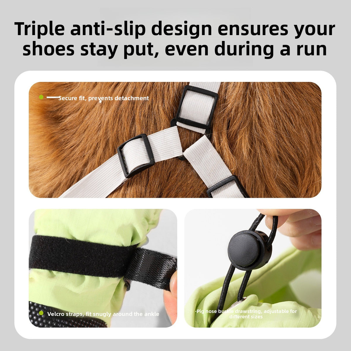 Dog Protective Shoes with Anti-Slip Soles