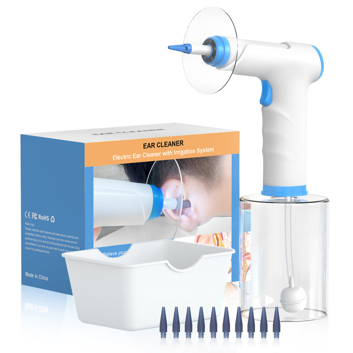 Electric Ear Washer with Adjustable Nozzles