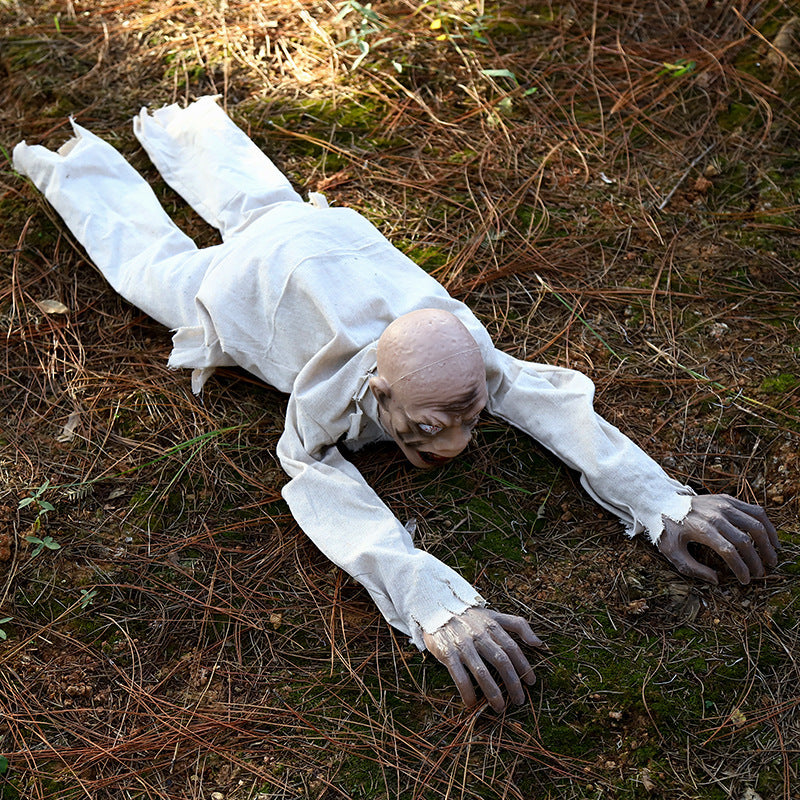 Voice Control Zombie Crawling Ghost with Glowing Eyes