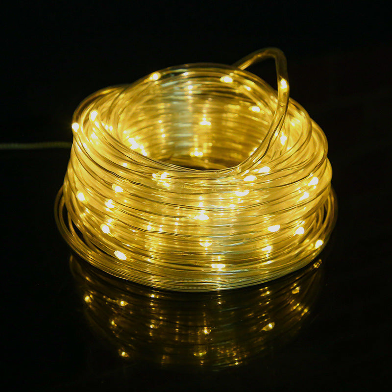 Solar Powered Outdoor LED String Lights with Remote Control