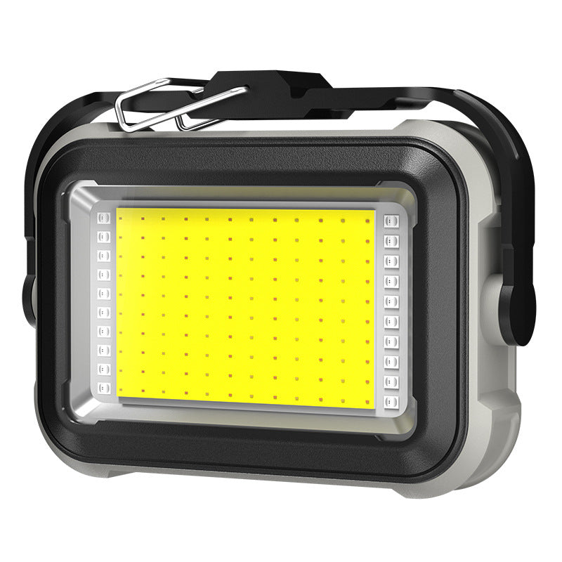 Solar Powered LED Work Lamp with Magnetic Hook