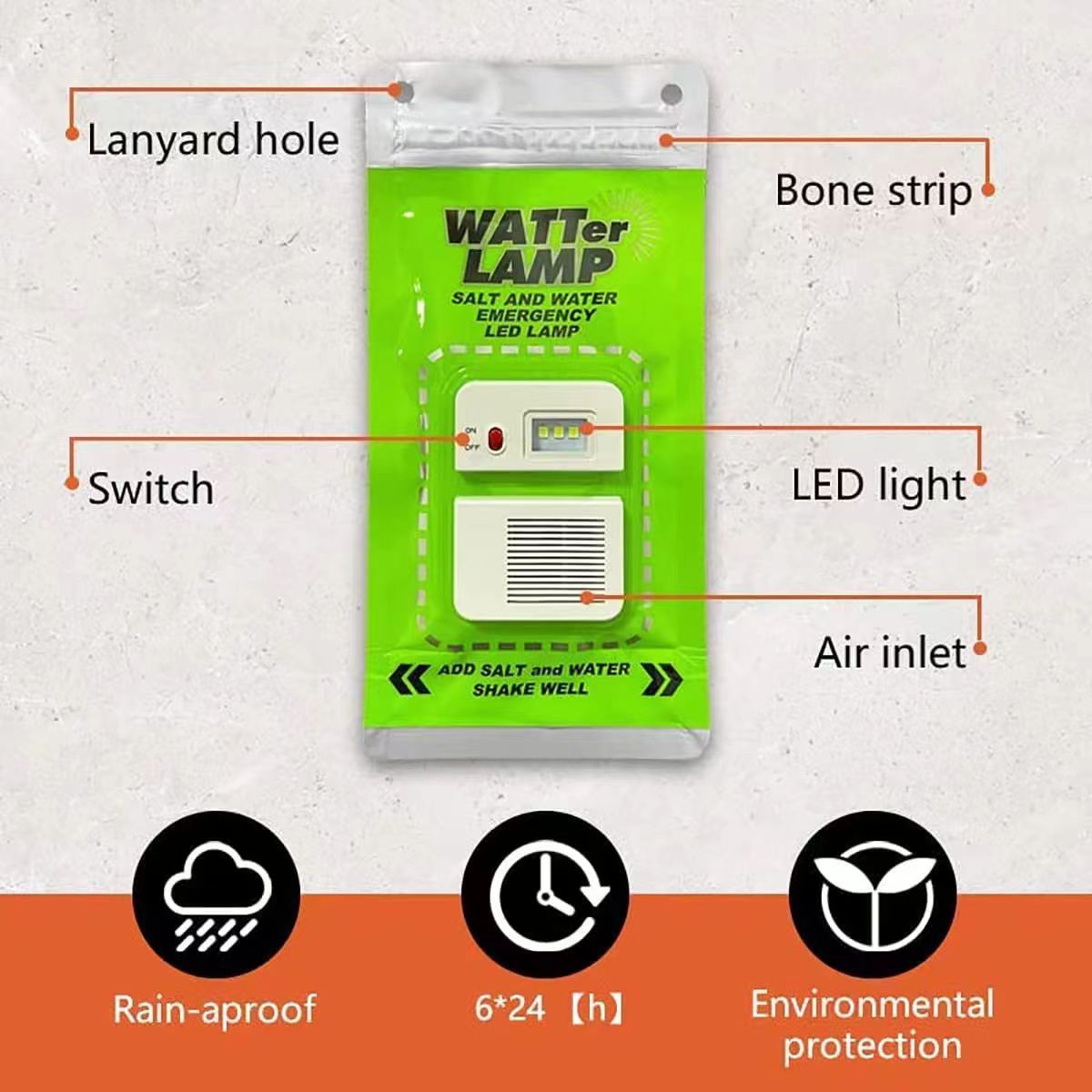 Portable Recharge-Free Camping Lamp