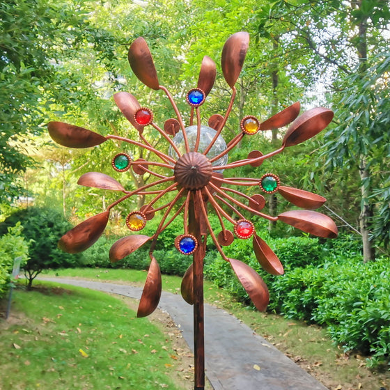 Solar Wind Spinner Stake Garden & Outdoor product image 6