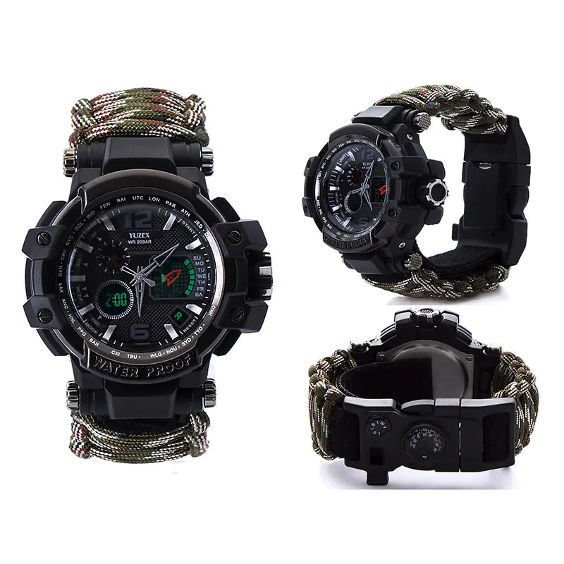 Paracord survival bracelet multitool