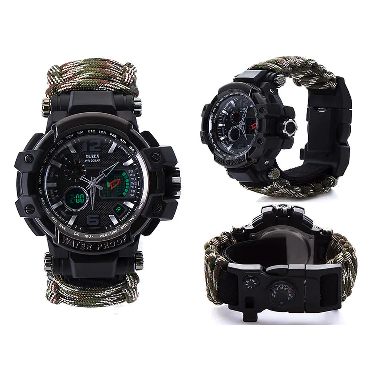 Paracord survival bracelet multitool