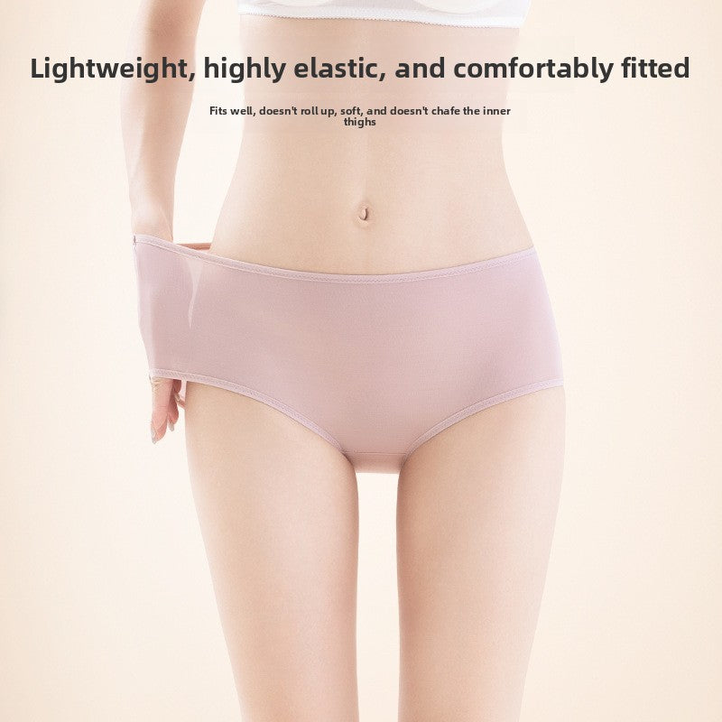100% Mulberry silk high-waist underwear