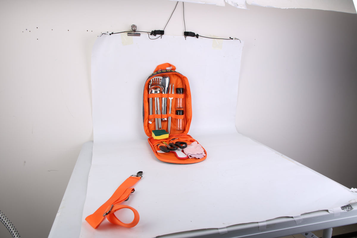 19Pcs Camping Cooking Utensil Kit Portable