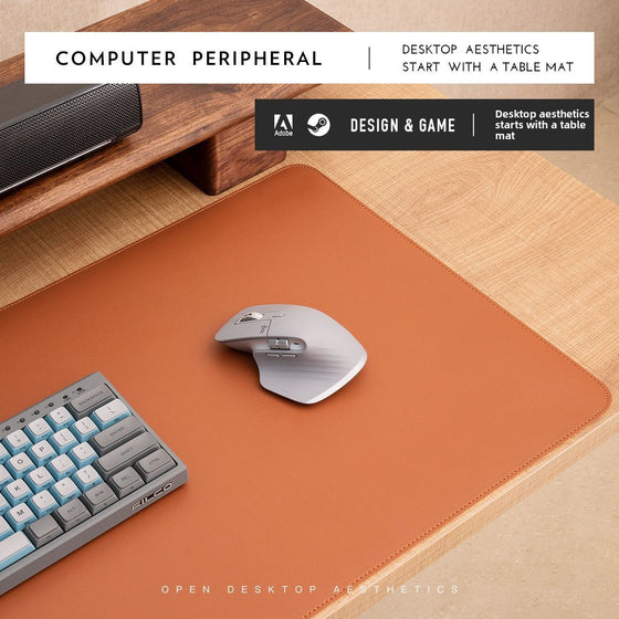 Cork Leather Desk Mat with Stitched Edges Office Stationery product image 5