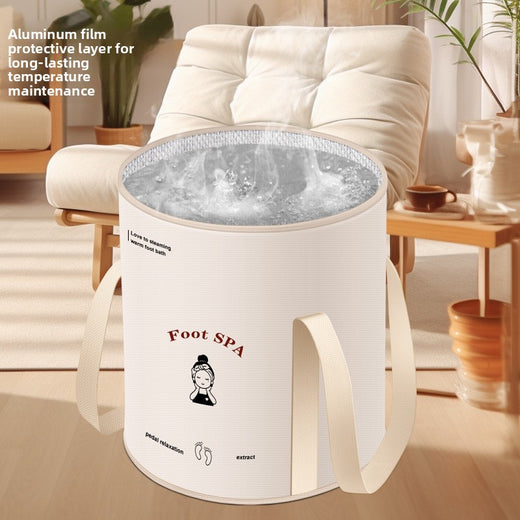 Foldable Portable Foot Soaking Bucket with Heat Preservation