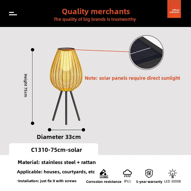Solar Powered Outdoor Floor Lamp