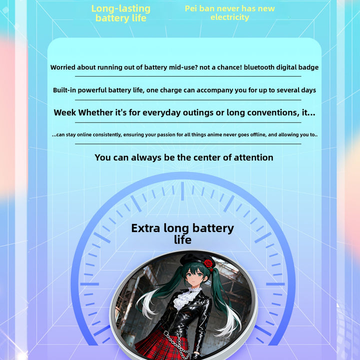 Touch Screen Bluetooth Electronic Badge