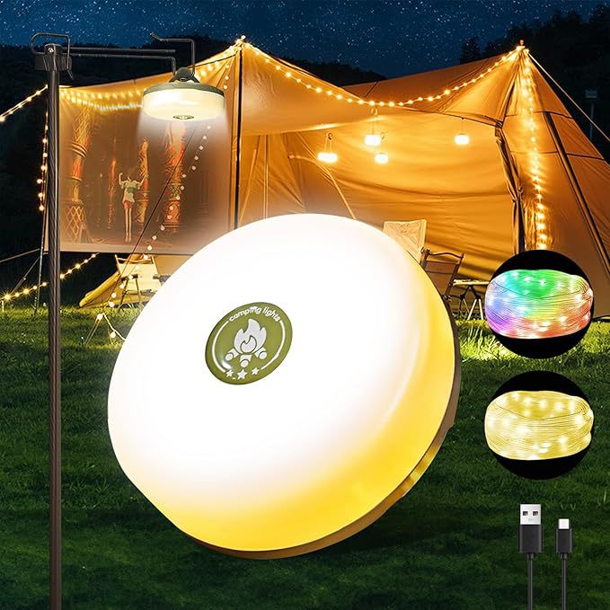 Magnetic Hanging Camping Light with USB Charging