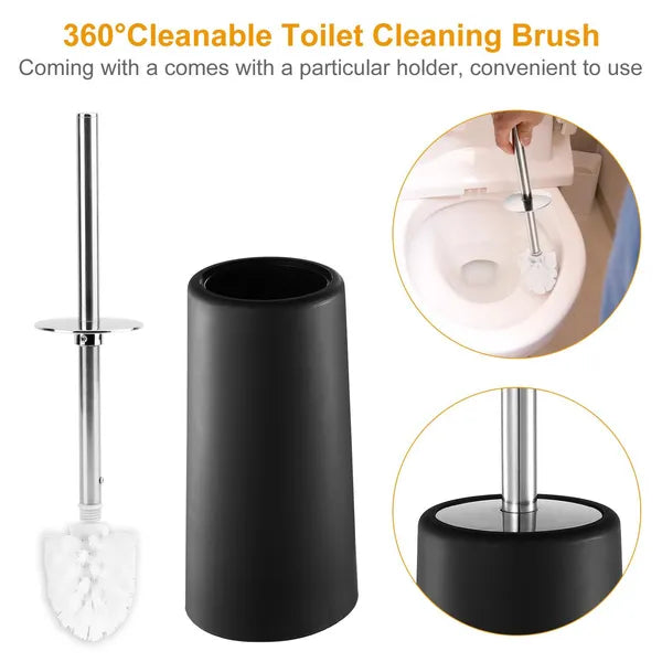Bathroom accessories set in white color option