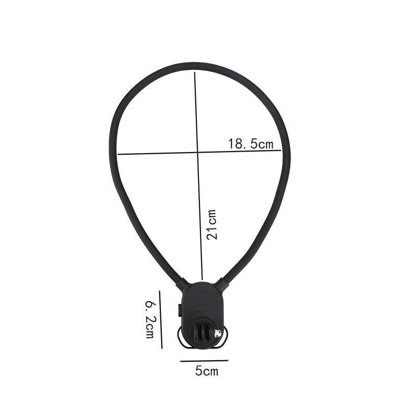 Sports camera mobile phone silicone hanging neck bracket