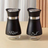 Glass-bottom salt and pepper shaker side view
